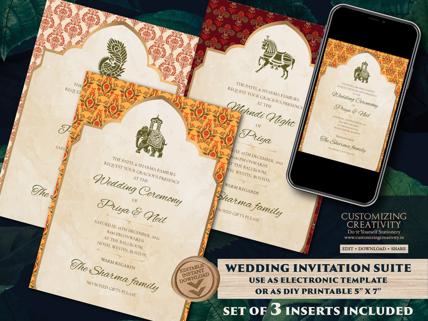 Indian Wedding Invitations as Elephant Invitation Indian, Peacock invitations Wedding as Indian invitations Hindu wedding, Indian Invites