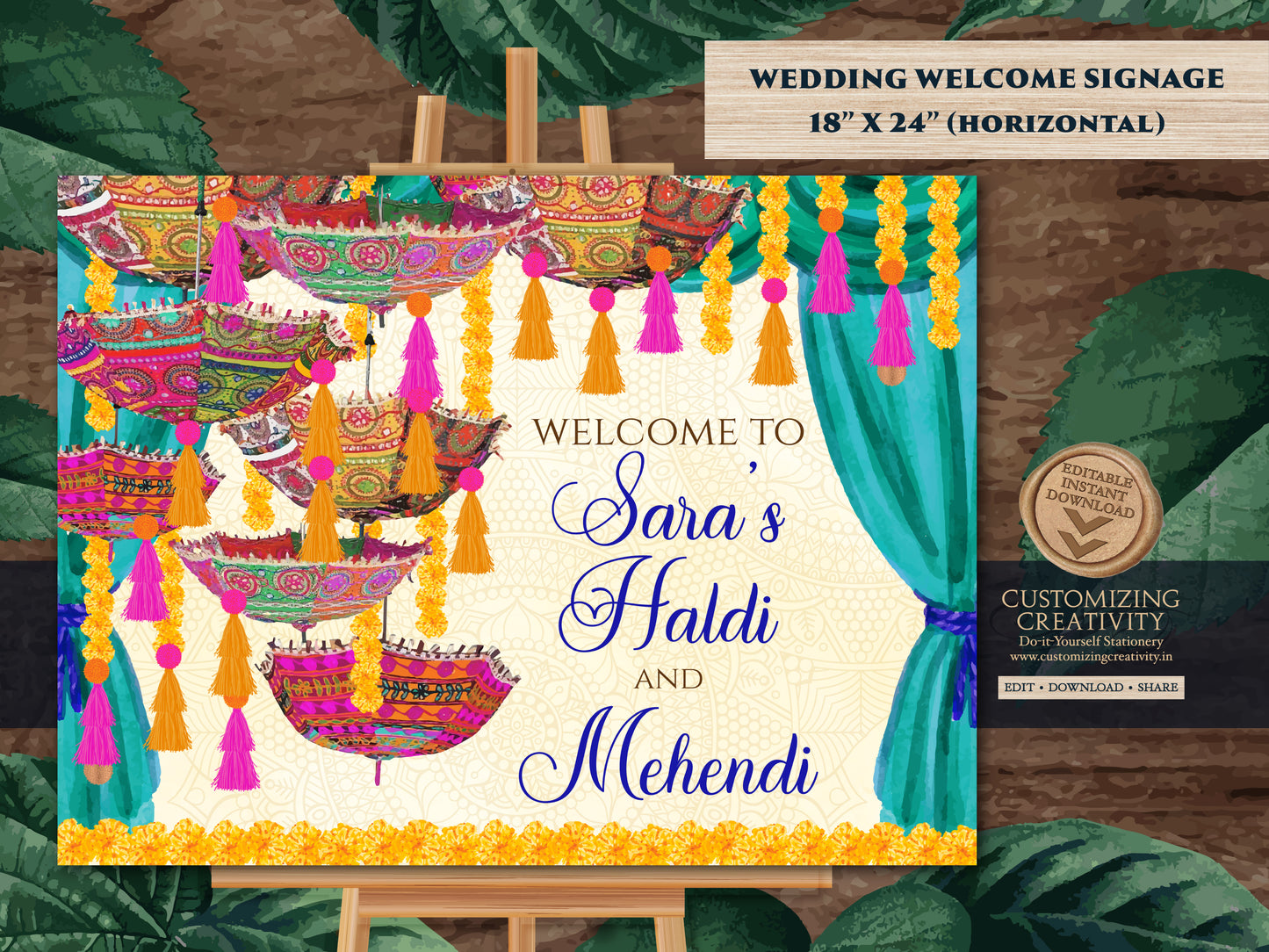 Mendhi signs, Mehndi Welcome signs & Mendhi decor sign Umbrella, Mehndi Signs as Mehndi poster, Mendhi Umbrella Desi decor as Mehendi signs