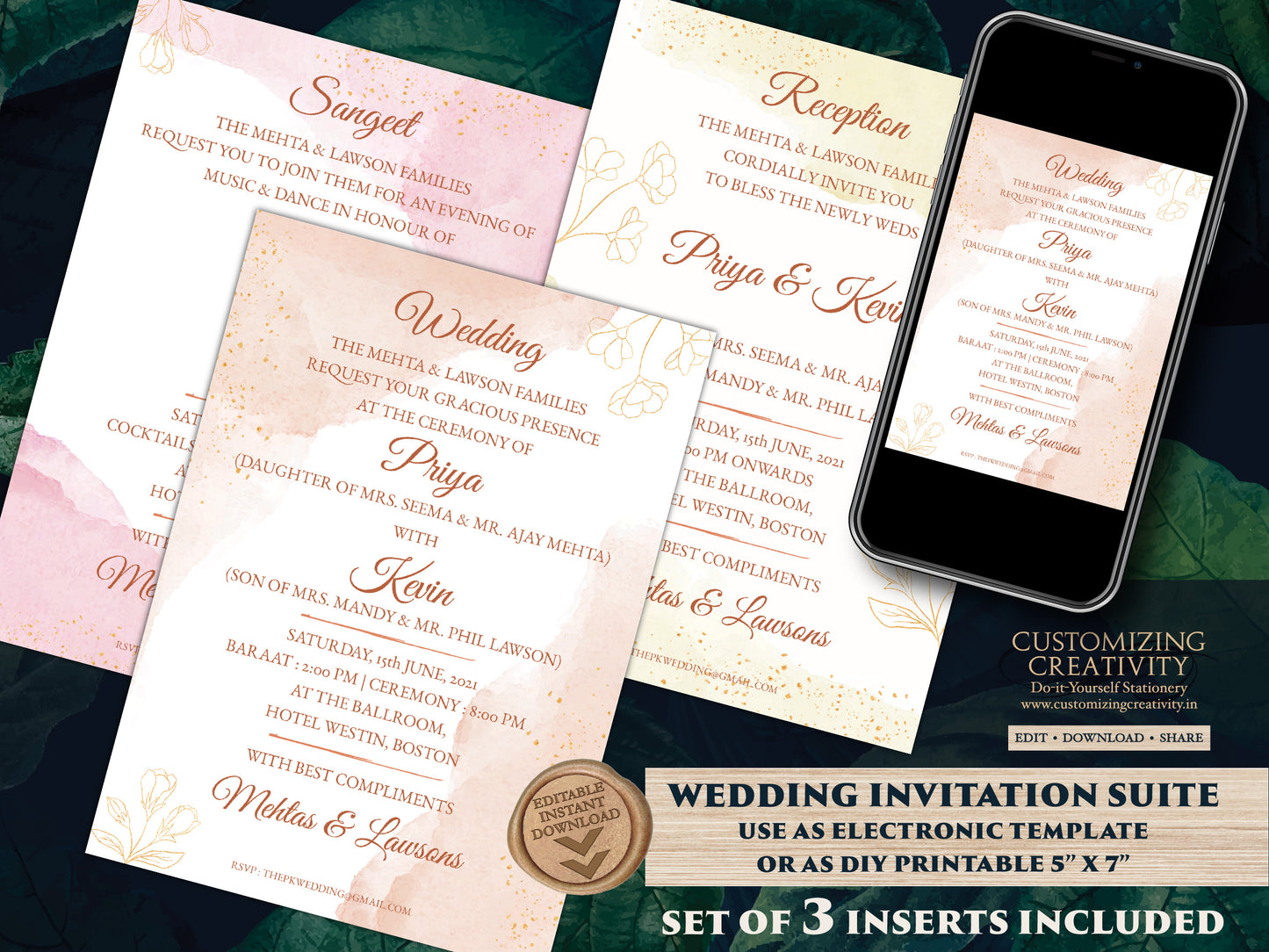 Sikh Wedding Invitations as Indian Wedding cards Sikh, Anand Karaj Invites & Sikh Wedding cards, Anand Karaj Wedding invites Sikh Wedding