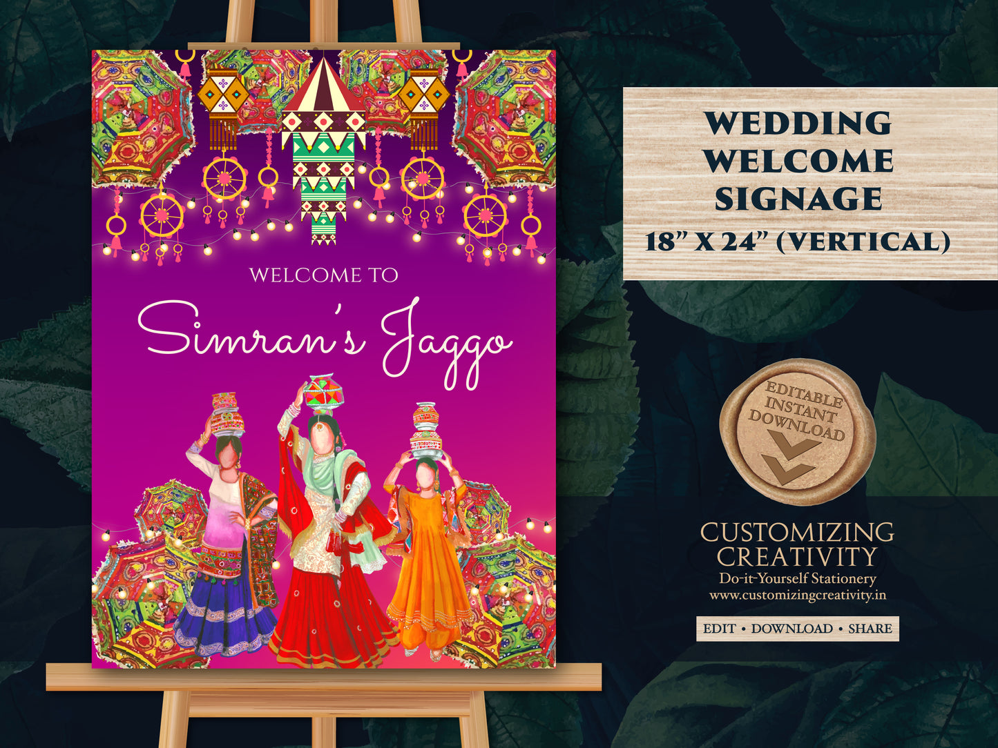 Jaggo Welcome sign as Jaggo sign, Welcome to Jaggo as Jago poster, Jago Welcome Signs as Jago signs, Punjabi Jaggo signs as Jaggo party sign