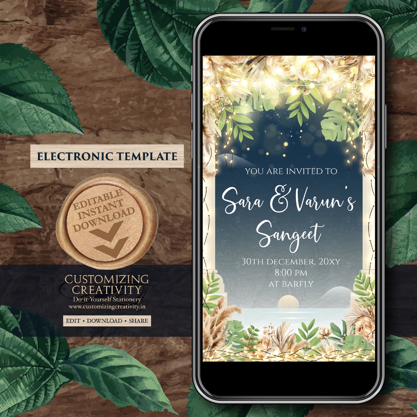 Digital Wedding invites Reception invitations, Sangeet invitations Digital Sangeet invites & Sangeet cards, Indian as Indian wedding cards