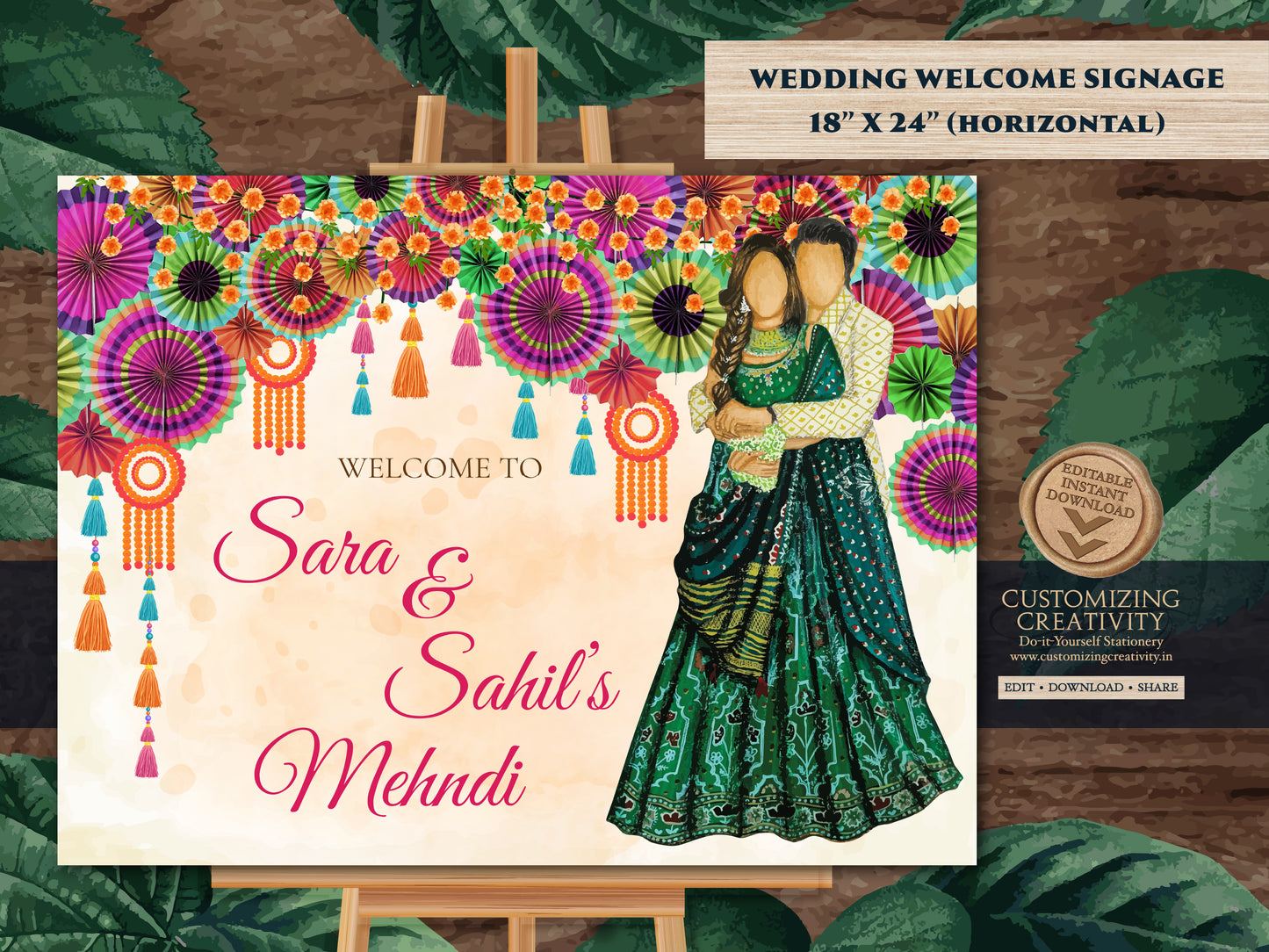 Mehndi Signs as Mehndi poster, Mehndi decor sign as Mehendi signs, Mendhi signs as Mehndi Welcome signs. Mendhi decor sign as Mehndi signage