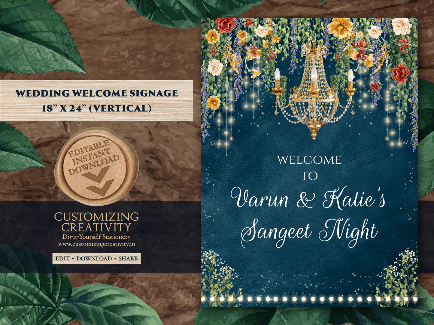 Indian Sangeet Welcome Sign & Sangeet Decor sign, Indian Sangeet Signs as Sangeet Poster, Indian Wedding Sign as Indian Wedding Welcome Sign