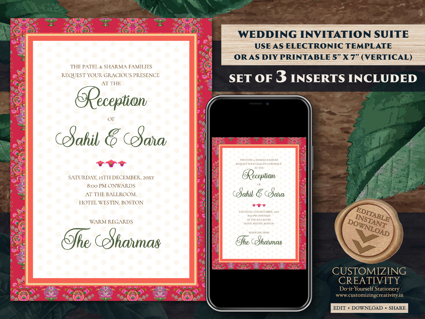 Indian wedding cards Indian wedding invitations, Hindu Wedding invites as Hindu Wedding cards, Hindu invitation & Hindu Wedding Invitation