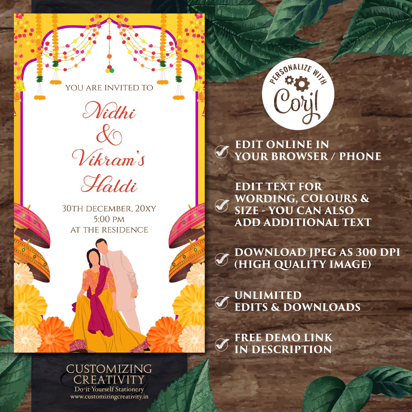 Haldi invitations Digital Haldi invites, Mayoun invitations & Mehndi invitations, Digital Mayoun invites as Dholki invitations Mehndi invite