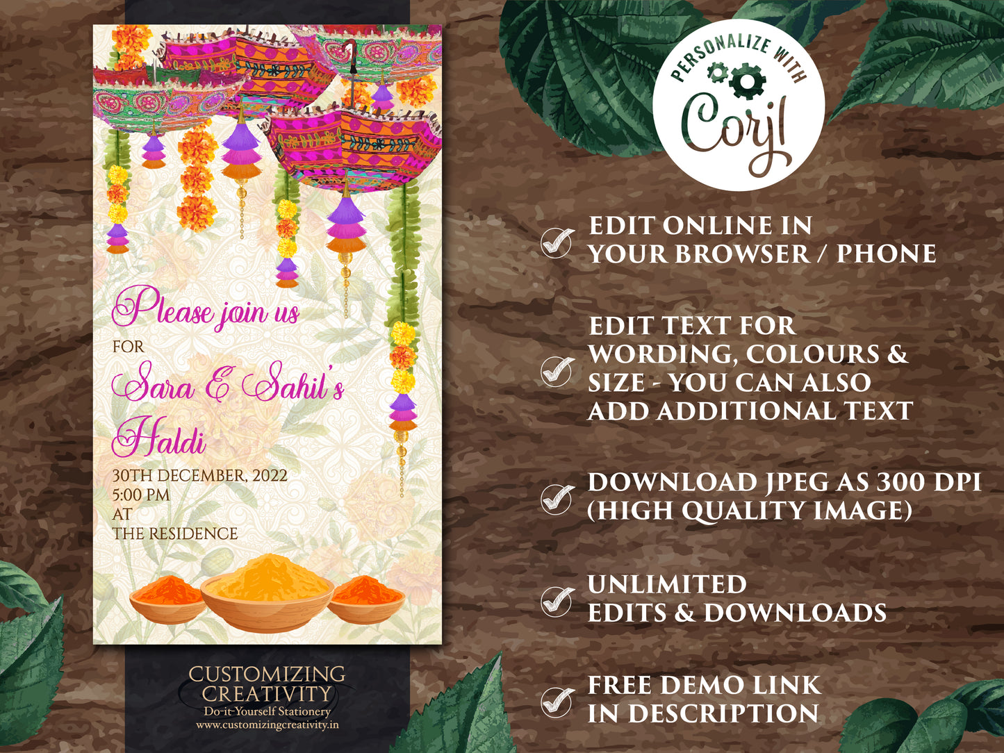 Maiyan invites & Pithi invites, Pithi Invitations as Haldi invitations, Haldi ceremony card as Haldi invites, Maiyan cards as Holud invites