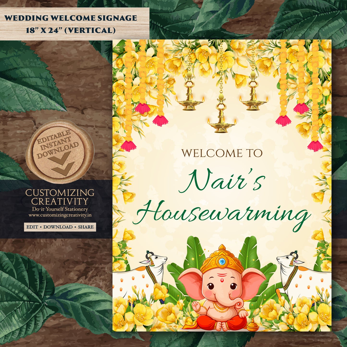 Indian Housewarming welcome boards Gruhapravesham Welcome sign, Indian Housewarming welcome, Grihapravesh Welcome sign & Gruhapravesam signs