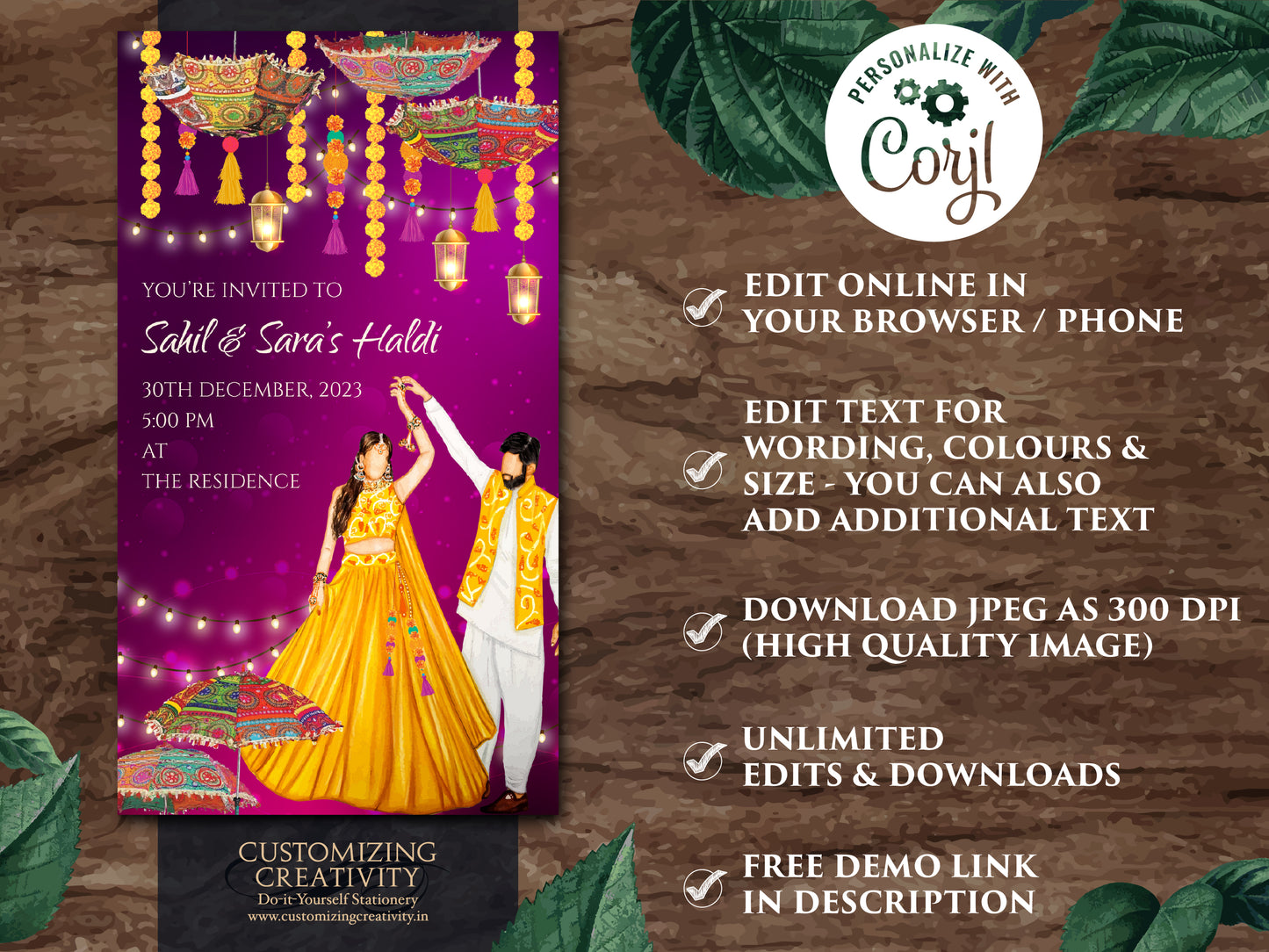 Haldi cards as Pithi invitations, Haldi invitations & Pithi Invites, Holud invite as Pithi cards, Holud invitations as Digital Haldi invite