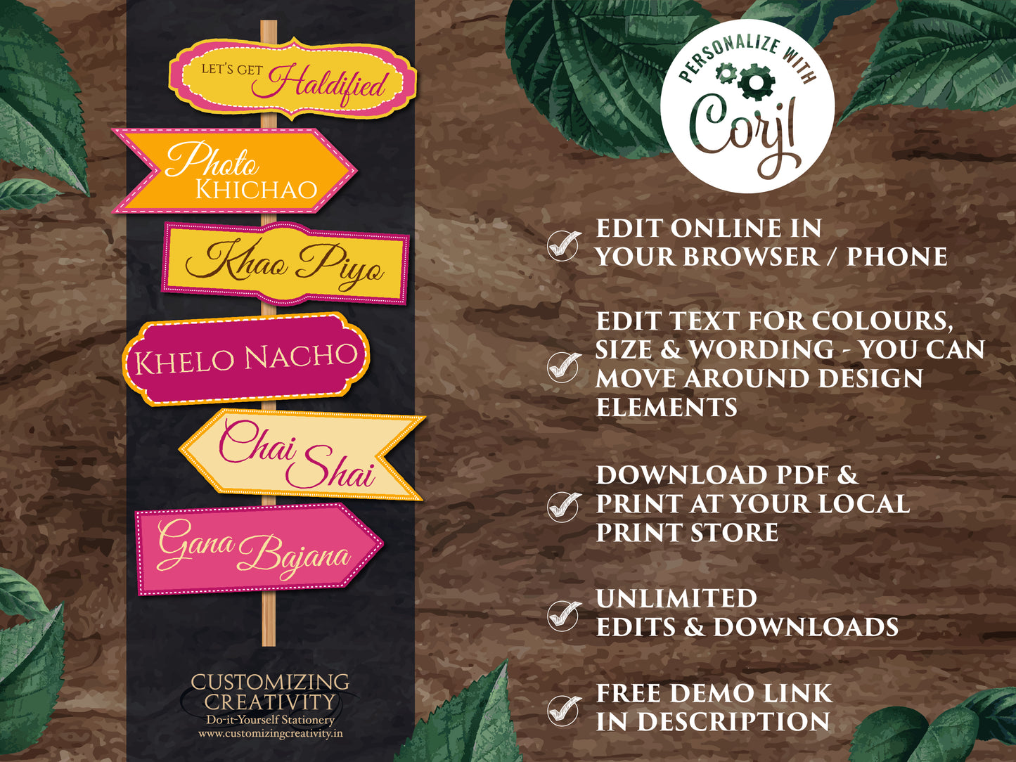 Haldi decor signs & Haldi Signs, Mehendi decor as Mehndi decor sign, Mehndi Welcome signs as Dholki decor, Sangeet decor as Haldi decoration