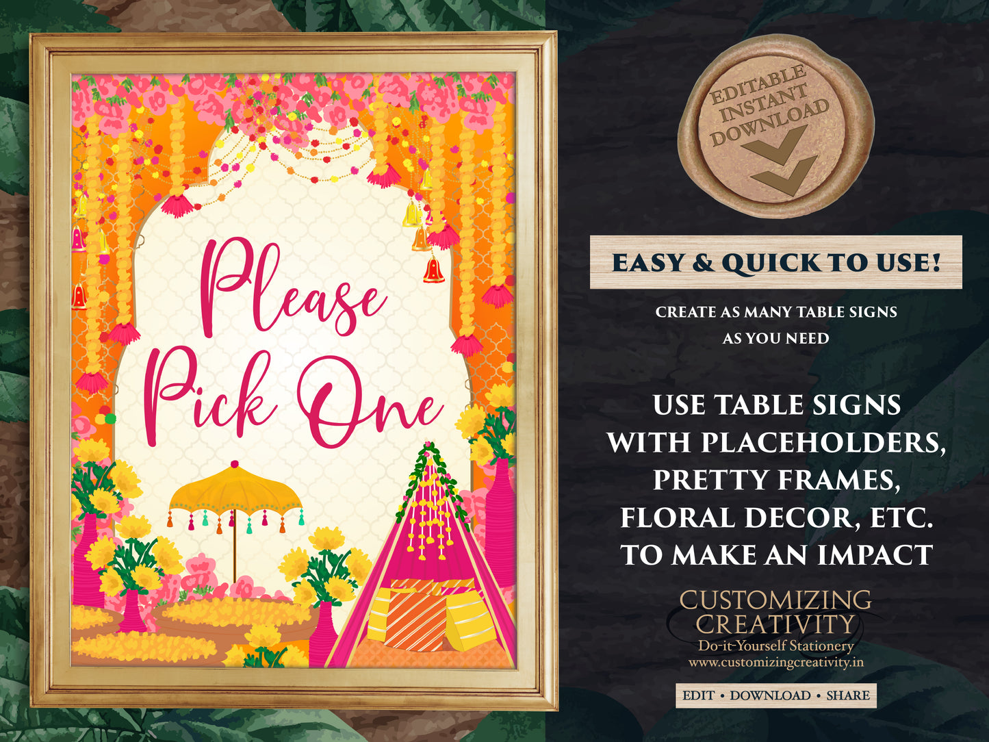 Indian Wedding decor & Mehndi station, Bangle bar signs Mehndi sign as Dholki decoration, Henna station sign as Mehndi decor Mehendi decor