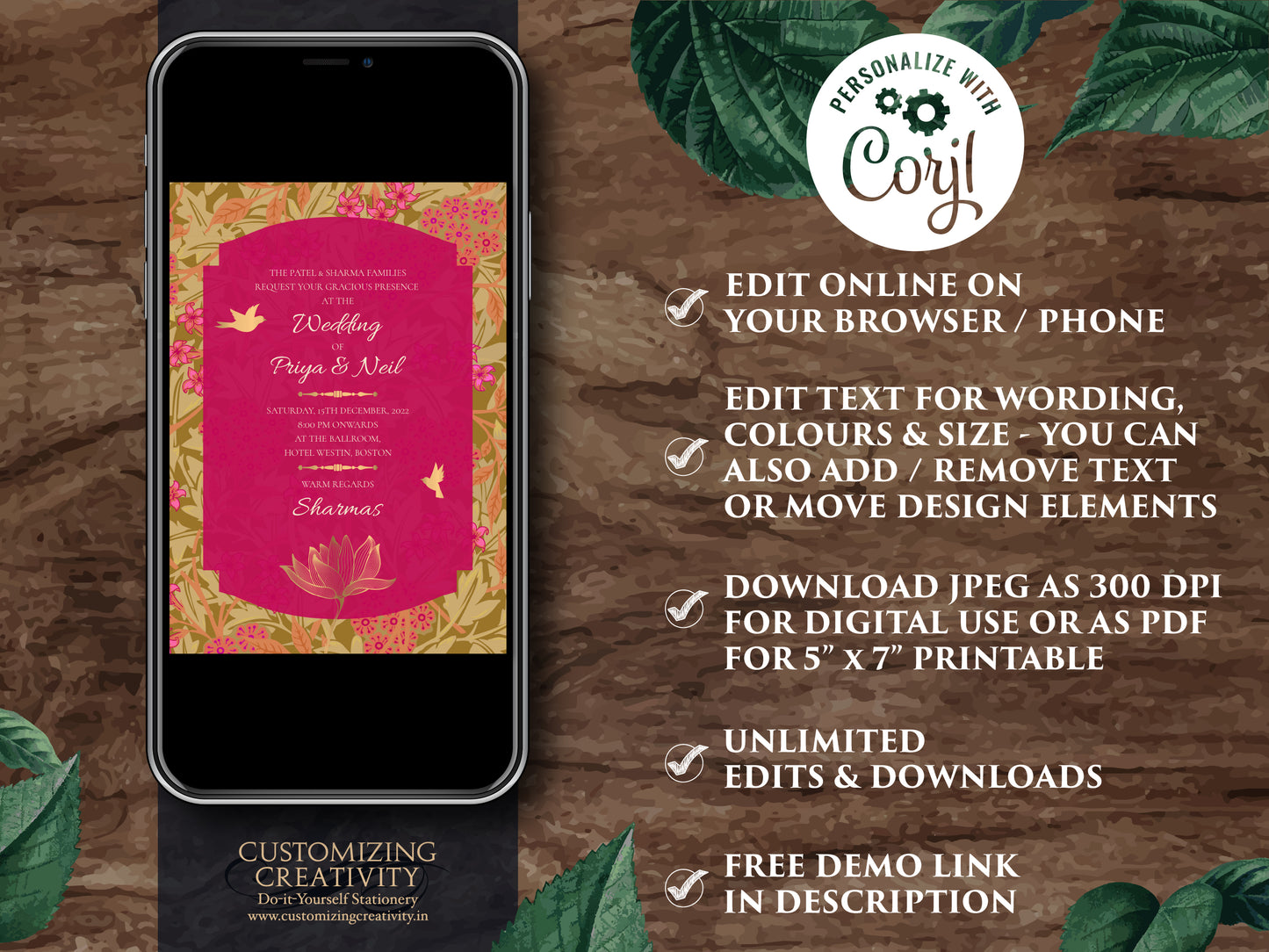 Hindu wedding card & Hindu Invites Digital, Hindu Wedding invites Indian as Indian Wedding cards Desi invites, Indian wedding invitations