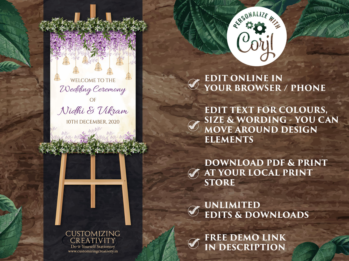 Punjabi Wedding signs Shaadi, Indian Welcome Wedding signs & Indian ceremony signs Punjabi, Indian Welcome Board as Pheras Ceremony Signages