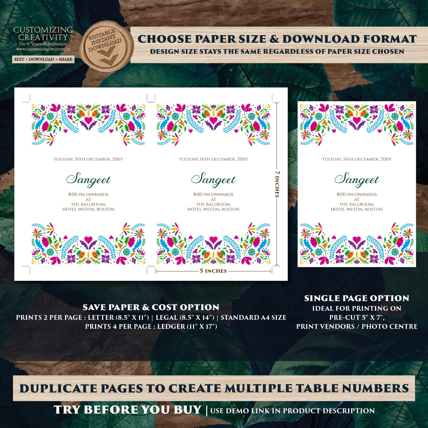 Indian wedding invite Gujarati Kankotri, Digital Hindu Wedding card & Indian Wedding invitation, Hindu invitation as Hindu wedding invite