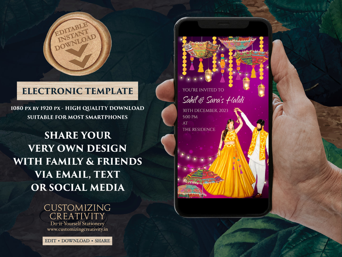 Haldi cards as Pithi invitations, Haldi invitations & Pithi Invites, Holud invite as Pithi cards, Holud invitations as Digital Haldi invite