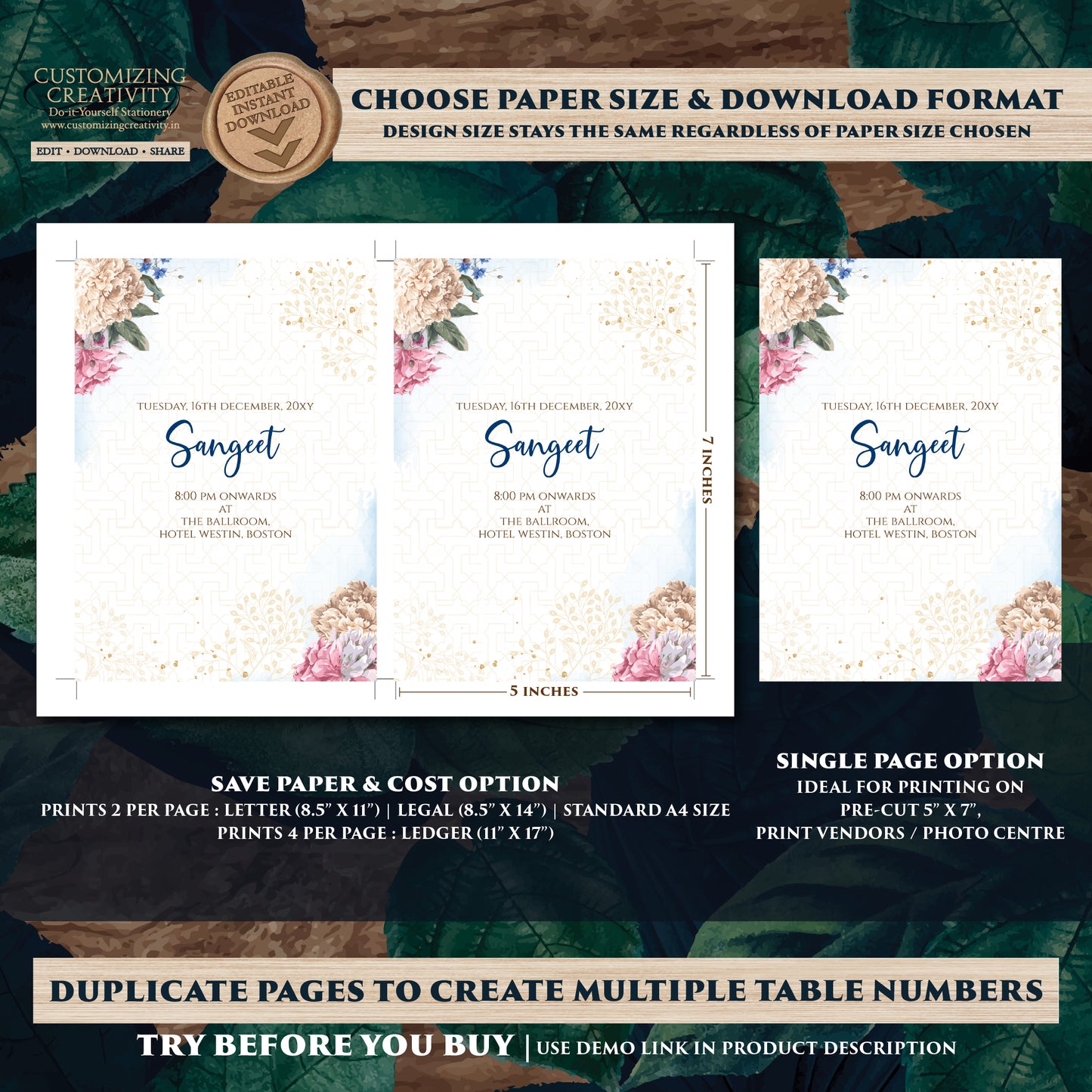 Indian wedding invitations Hindu Wedding card, Indian wedding card as Hindu wedding invitation, Indian wedding invite & Hindu wedding invite