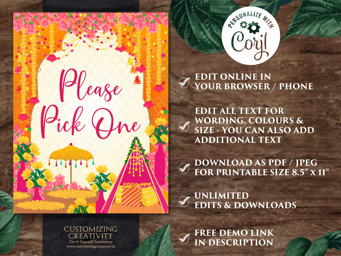 Indian Wedding decor & Mehndi station, Bangle bar signs Mehndi sign as Dholki decoration, Henna station sign as Mehndi decor Mehendi decor