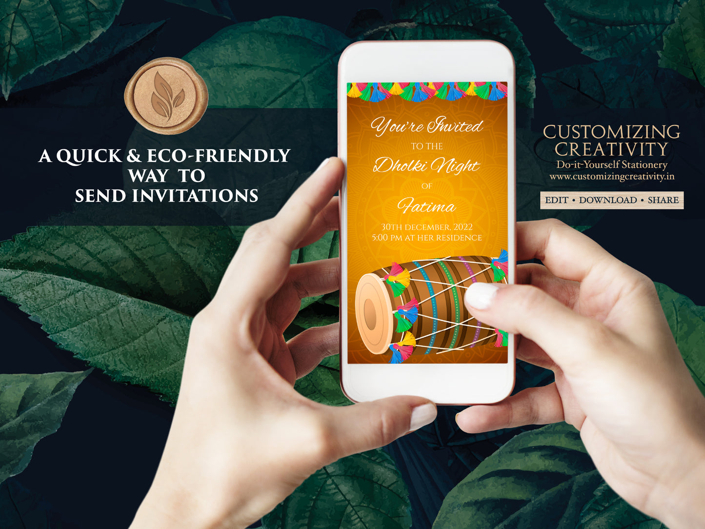 Dholak night invitations Muslim, Pakistani Dholak invite electronic as Muslim Dholki invitations, Dholak invitation & Dholki Invites Digital