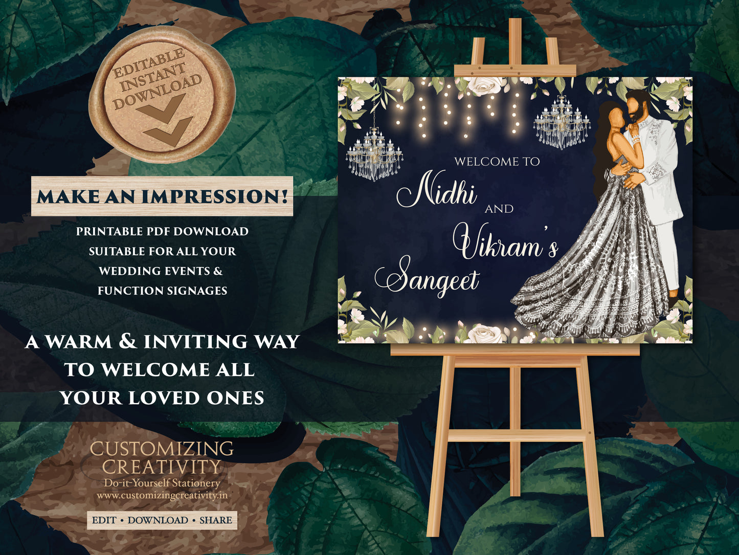 Indian Sangeet Signs & Indian Sangeet Welcome Sign, Sangeet Decor sign as Sangeet Poster, Indian Wedding Sign as Indian Wedding Welcome Sign