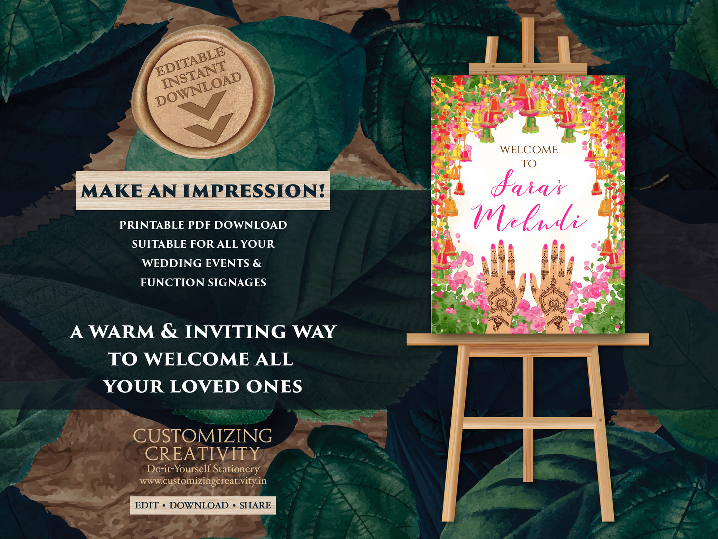 Mehndi Signs as Mehndi poster, Mehndi decor sign as Mehendi signs, Mendhi signs as Mehndi Welcome signs. Mendhi decor sign as Mehndi signage
