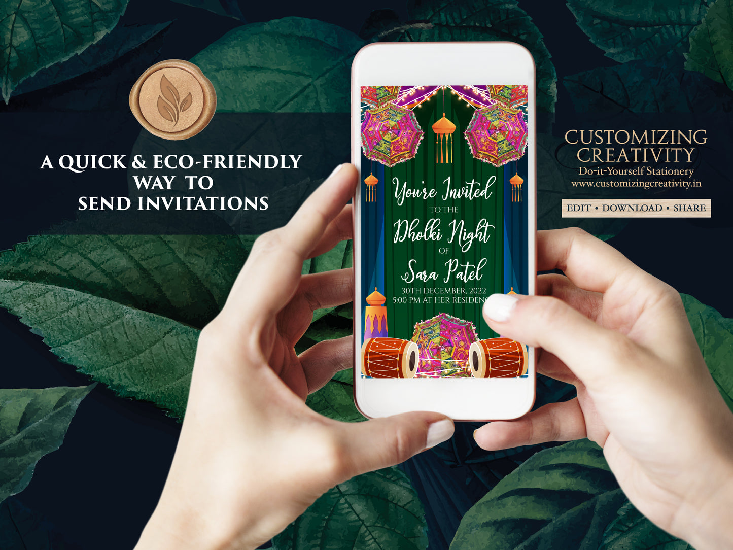Dholak invitation & Dholak Invite Digital as Dholak night invitations, Dholki invitations as Dholki invites, Pakistani Dholki invite Digital