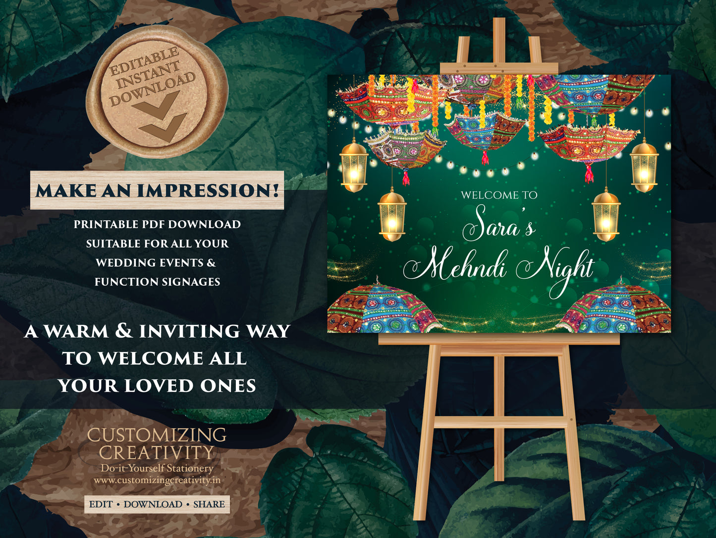 Mendhi Sign Mehndi Welcome Sign decor, Mehendi welcome sign & Mehendi decor, Mehendi sign as Mendhi welcome sign, Mendhi poster Mendhi decor