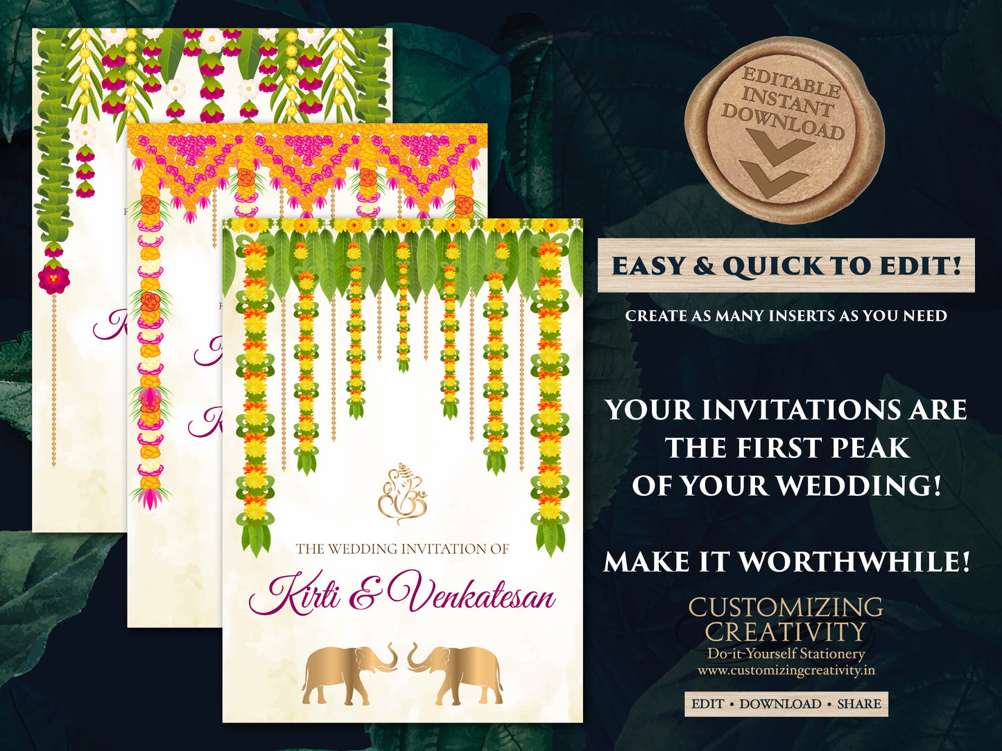 South Indian Wedding cards & South Indian Wedding invitation, Tamil Wedding invite as Tamil Wedding cards, Tamil wedding invitation Telugu