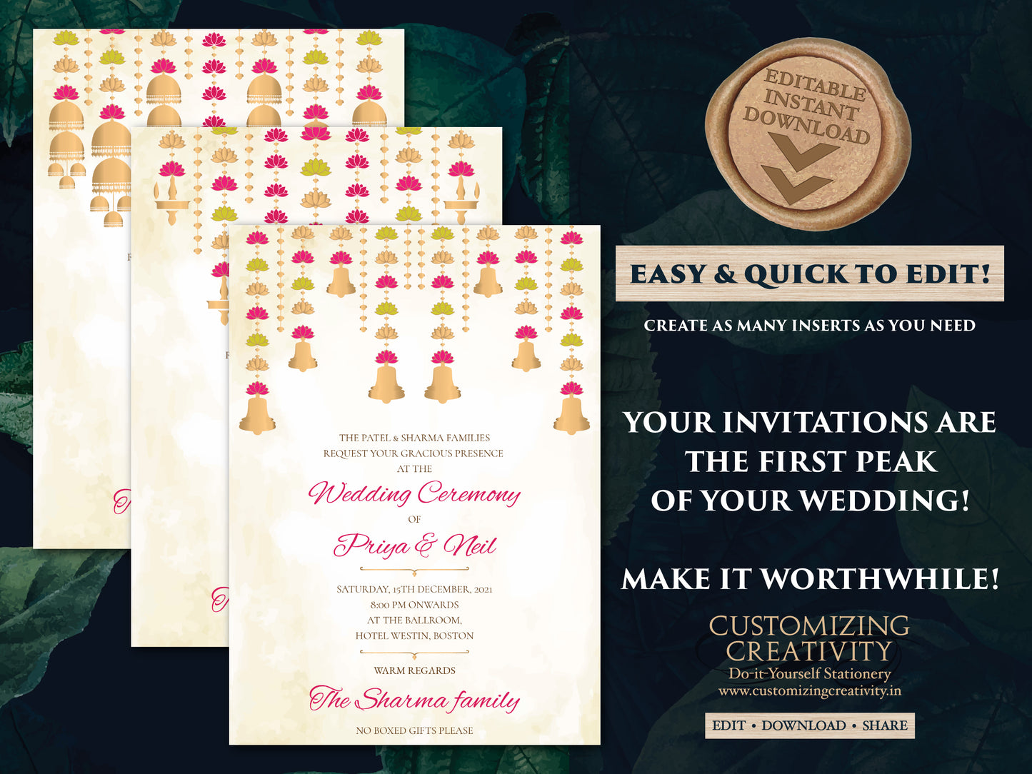 Anand Karaj invitations as Sikh Wedding Invites, Punjabi Wedding invites & Sikh invitation card Punjabi wedding, Sikh Invites Indian cards