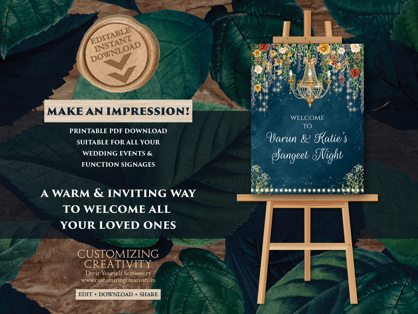Indian Sangeet Welcome Sign & Sangeet Decor sign, Indian Sangeet Signs as Sangeet Poster, Indian Wedding Sign as Indian Wedding Welcome Sign