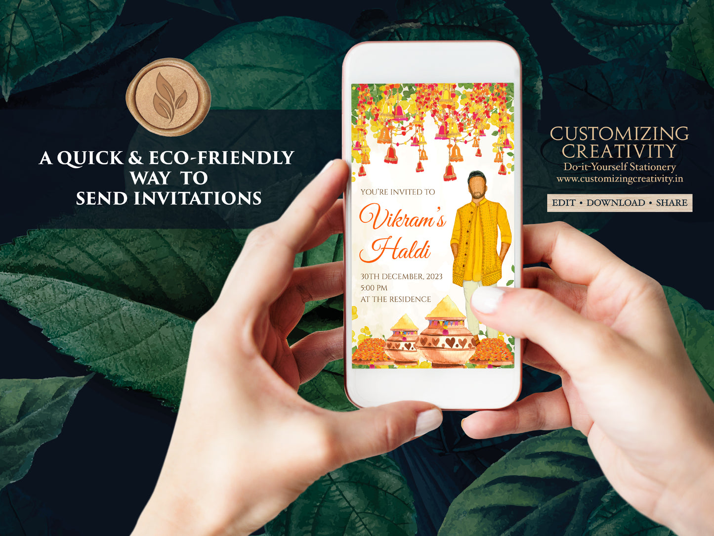 Groom Haldi invitations & Boy Pithi Invites, Boy Haldi invite card as Groom Pithi invitations, Groom Haldi invitation as Groom Haldi cards