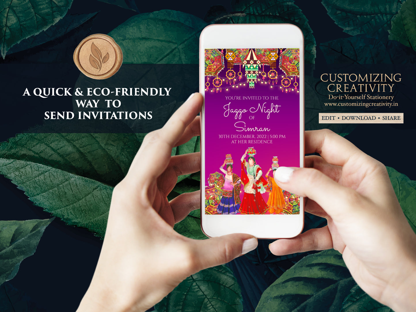 Digital Jaggo cards Jaggo invite as Jaggo invitations, Jaggo Night invites as Jaggo Wedding invite, Jago invitation Digital as Jago invites