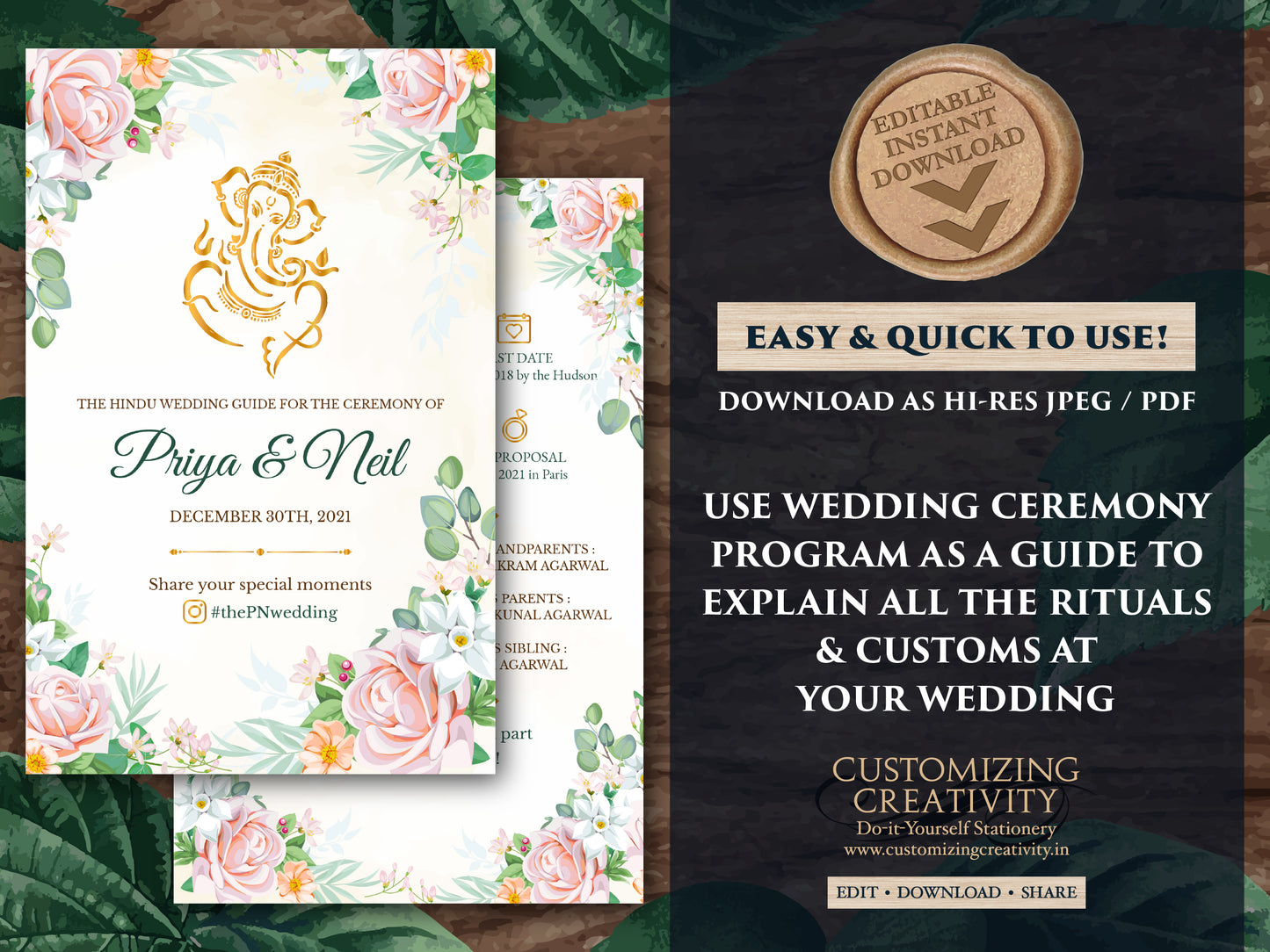 Indian Wedding guides & Gujarati Wedding program, Hindu Wedding guides as Indian Wedding program, Hindu wedding program Indian infographic
