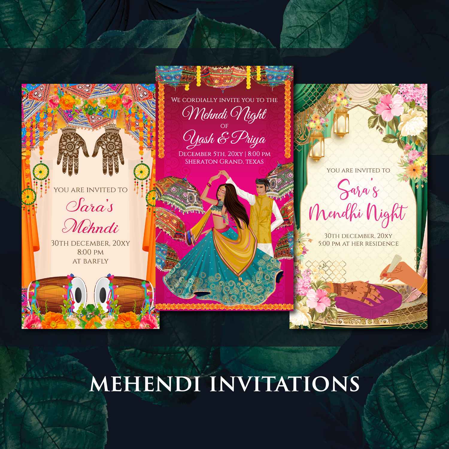 Mehendi Invitations