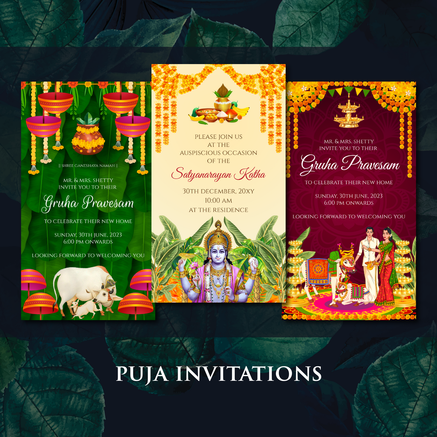 Puja Invitations