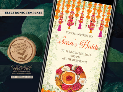 Holud invite as Pithi cards, Haldi invitations & Pithi Invites, Haldi cards as Pithi invitations, Holud invitation as Wedding Haldi invite