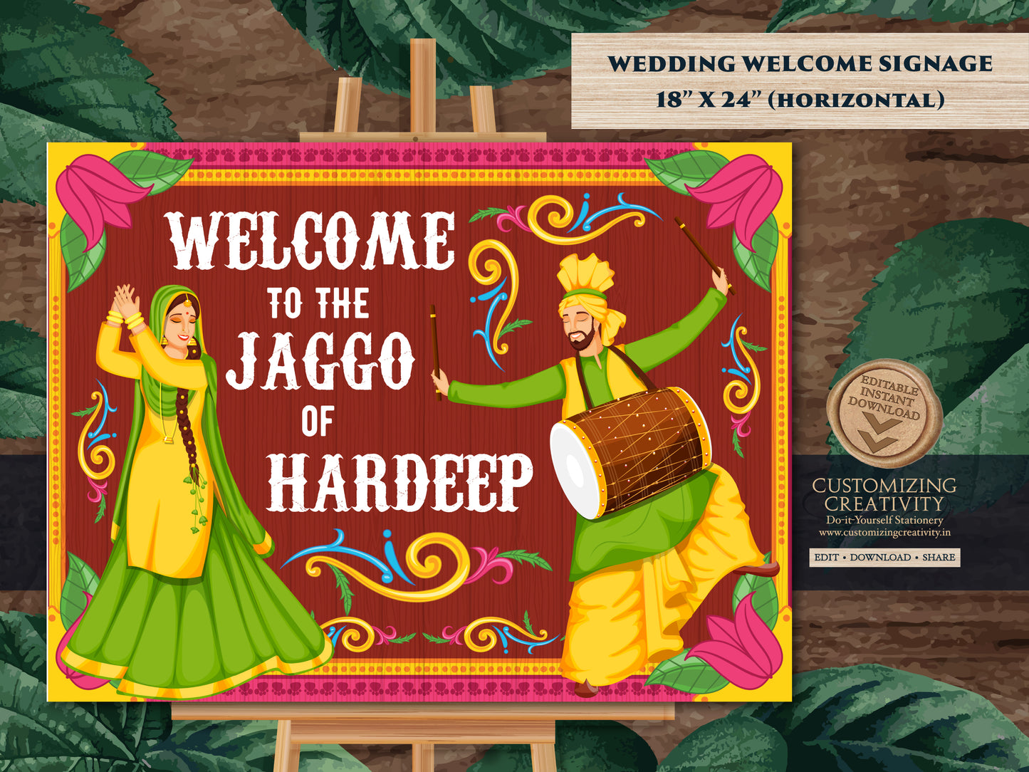 Jaggo Party signs & Jaggo signs, Welcome Jago Signs as Jago signs Welcome, Jaggo Welcome sign Indian Truck Art sign as Bollywood Poster sign