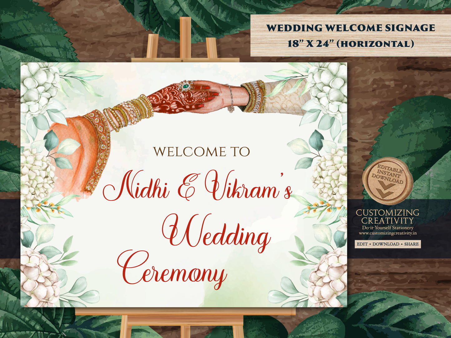 Indian Wedding decor as Indian Welcome signs, Wedding Welcome sign Indian as Hindu Wedding signs, Indian Wedding signs & Hindu Wedding signs