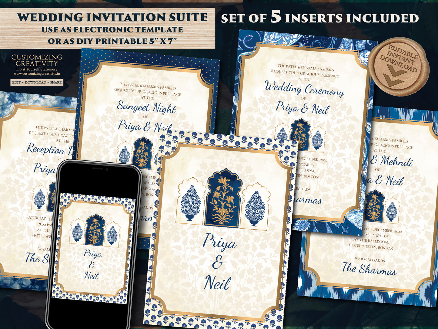 Indian Wedding Invitation Digital as Indian Wedding card Hindu, Indian invites Hindu & Indian invitations Hindu invitations, Shaadi invites