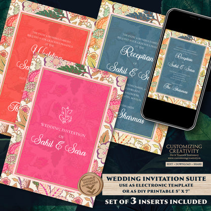 Hindu Wedding invites Indian wedding invitations, Indian wedding cards as Hindu Wedding cards, Hindu invitation & Hindu Wedding Invitation