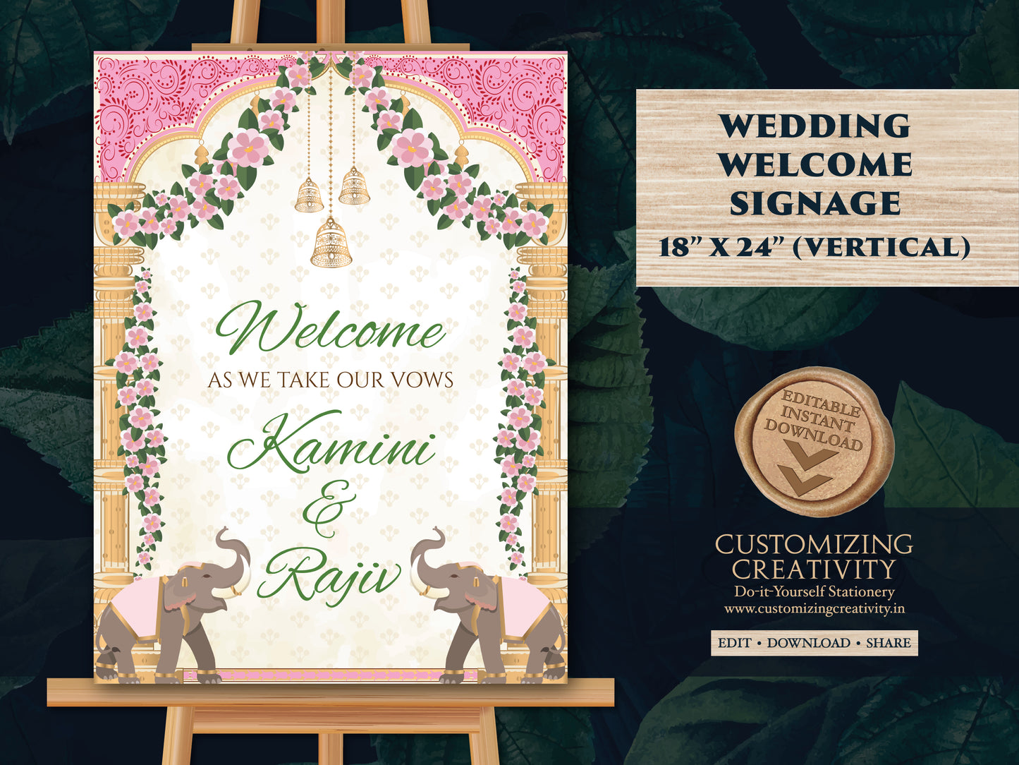Indian Wedding signs & Hindu Wedding signs Indian, Indian Wedding welcome sign Hindu as Indian Wedding decor, Hindu wedding welcome Indian