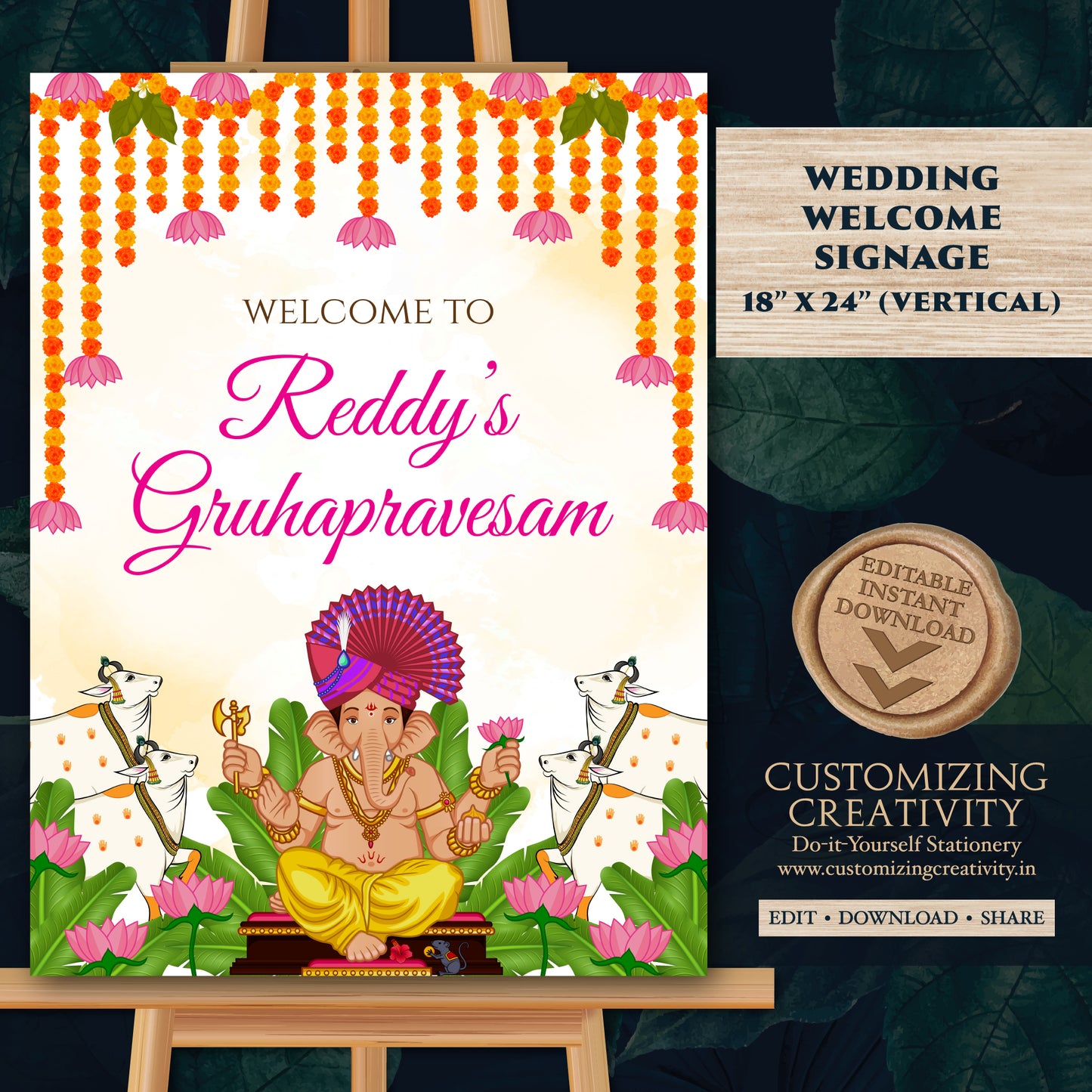 Gruhapravesam Welcome signs Indian Housewarming sign & Grihapravesh Welcome sign, Gruhapravesham signs Indian Housewarming welcome signs