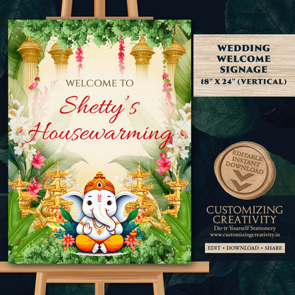 Gruhapravesam Welcome signs Indian Housewarming sign & Grihapravesh Welcome sign, Gruhapravesham signs Indian Housewarming welcome signs