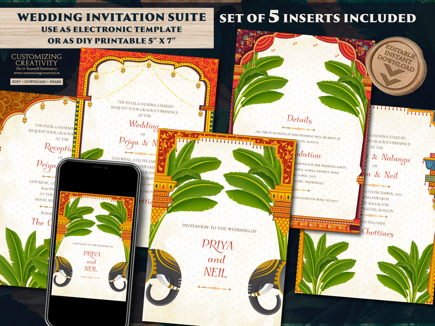 South Indian Wedding Invitations as Tamil Wedding cards, Telugu invites Indian & Tamil invitations, Telugu invitations South Indian invites