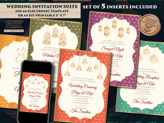Hindu invites template & Hindu invitations Indian Wedding cards Hindu, Hindu Wedding Digital Invite as Hindu Wedding invitation cards Indian