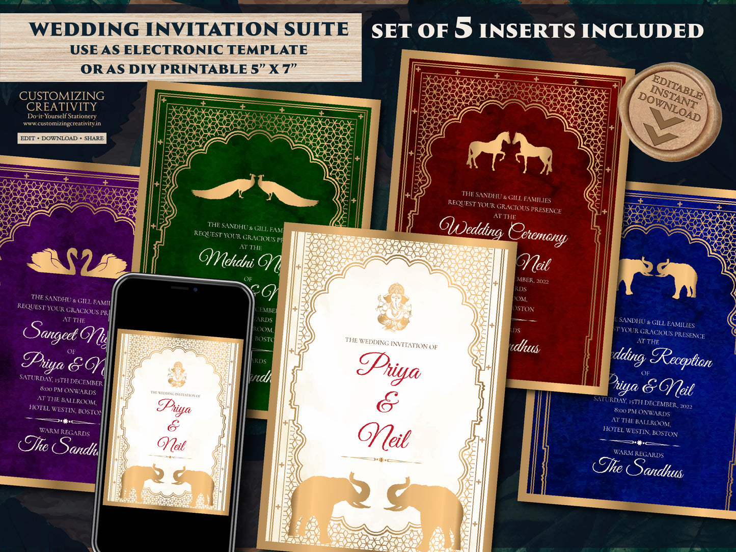 Indian Wedding cards Hindu as Indian invitation card Hindu, Indian Shaadi invite templates Hindu & Hindu Wedding invite card Indian template