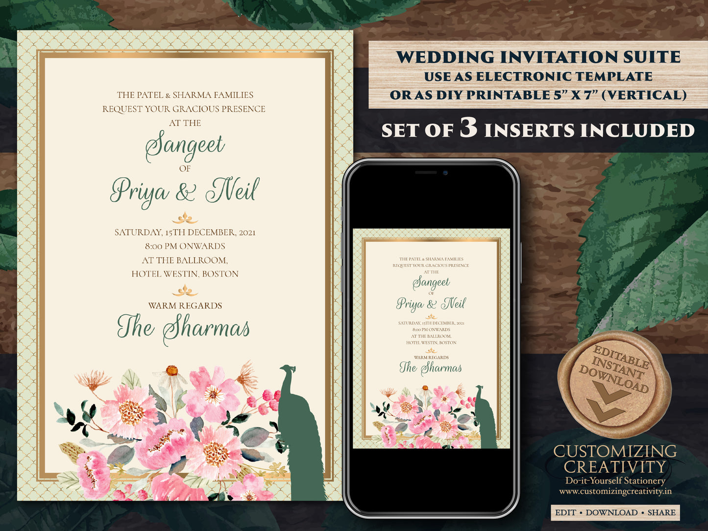 Hindu invite Peacock as Peacock invitation cards Hindu wedding, Indian Invitations as Wedding Invitation as Indian Peacock Wedding invites