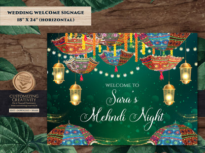 Mendhi Sign Mehndi Welcome Sign decor, Mehendi welcome sign & Mehendi decor, Mehendi sign as Mendhi welcome sign, Mendhi poster Mendhi decor