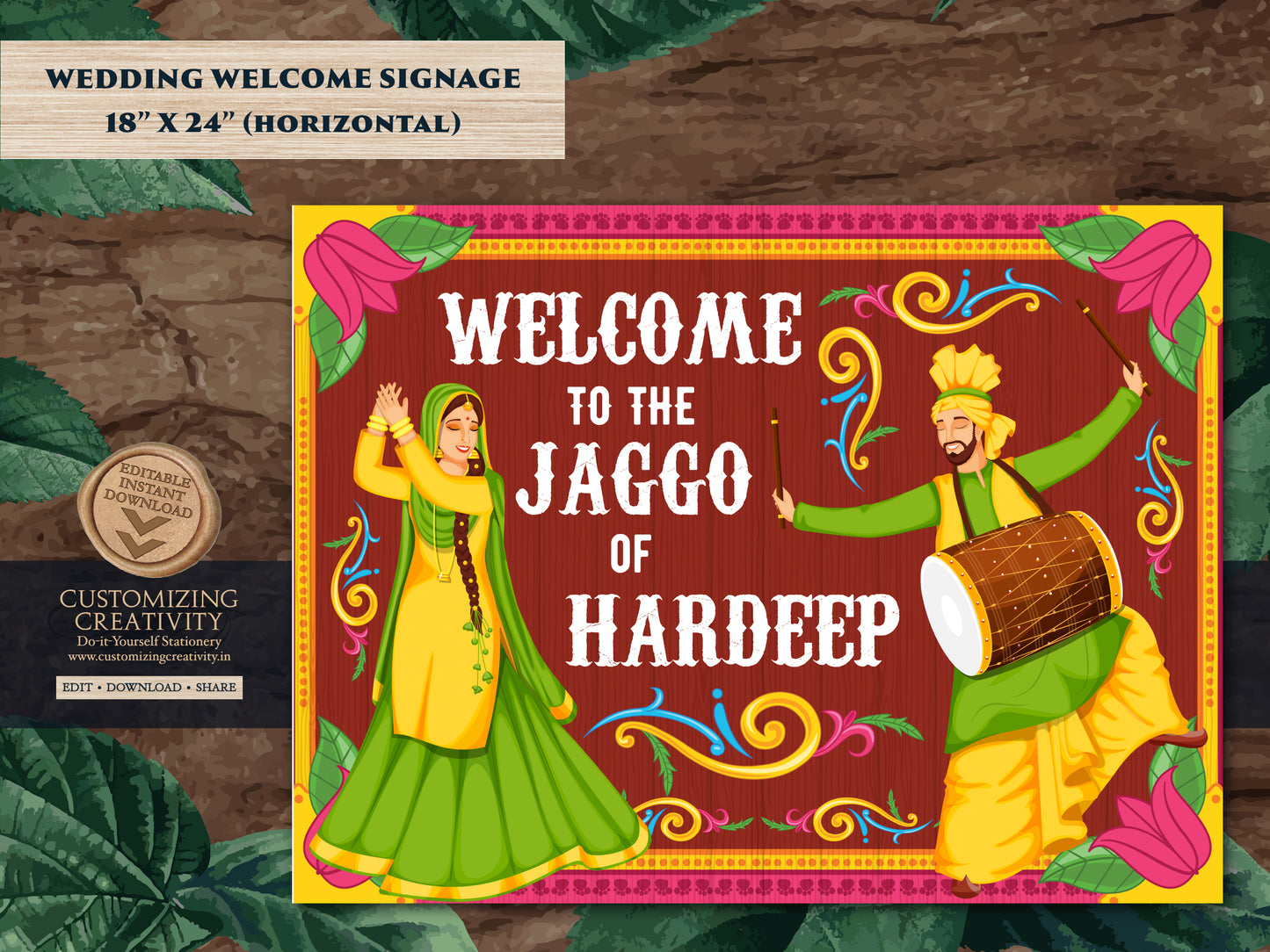 Jaggo Party signs & Jaggo signs, Welcome Jago Signs as Jago signs Welcome, Jaggo Welcome sign Indian Truck Art sign as Bollywood Poster sign