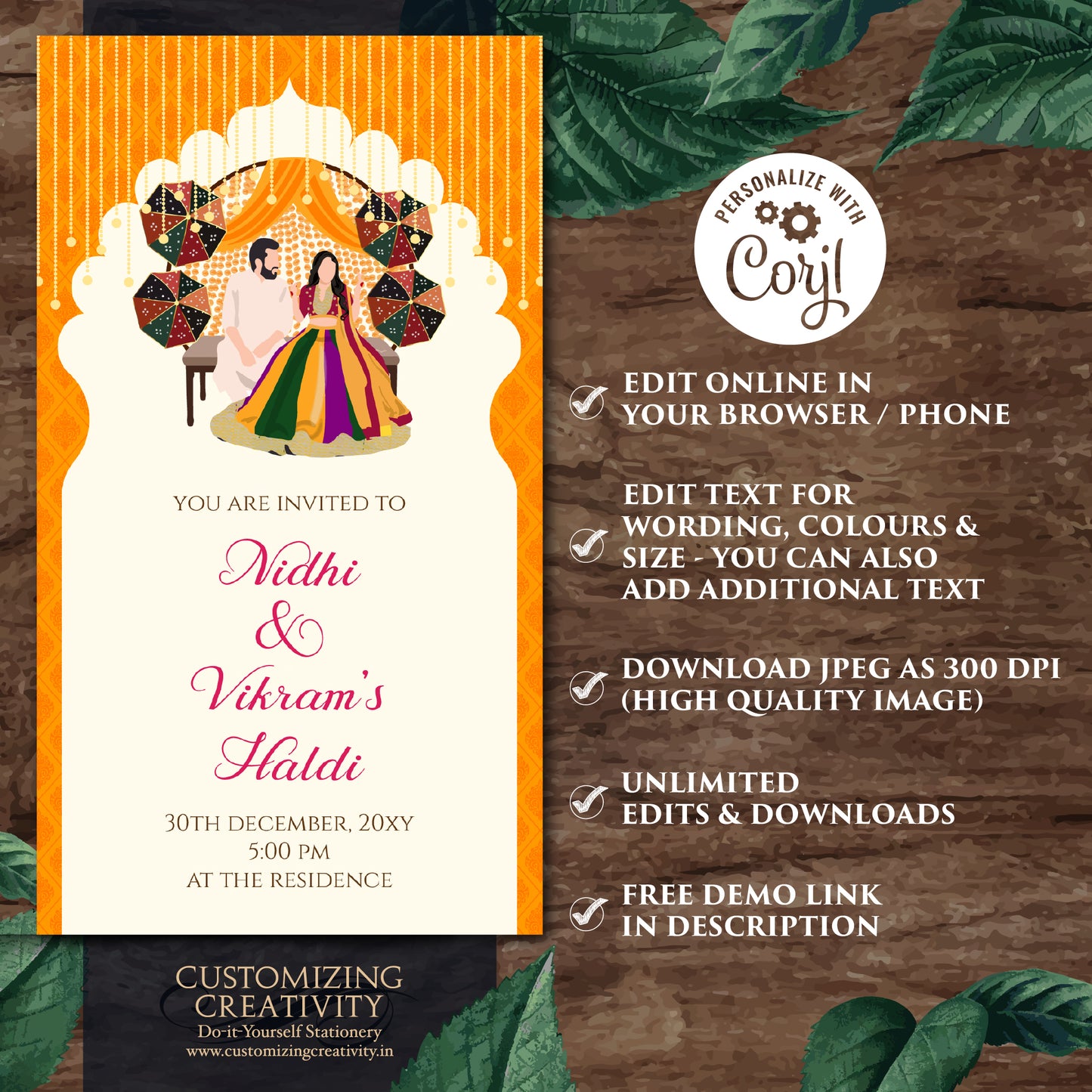 Digital Haldi invitations Haldi invites, Mayoun invitations & Mehndi invitations, Digital Mayoun invites as Dholki invitations Mehndi invite