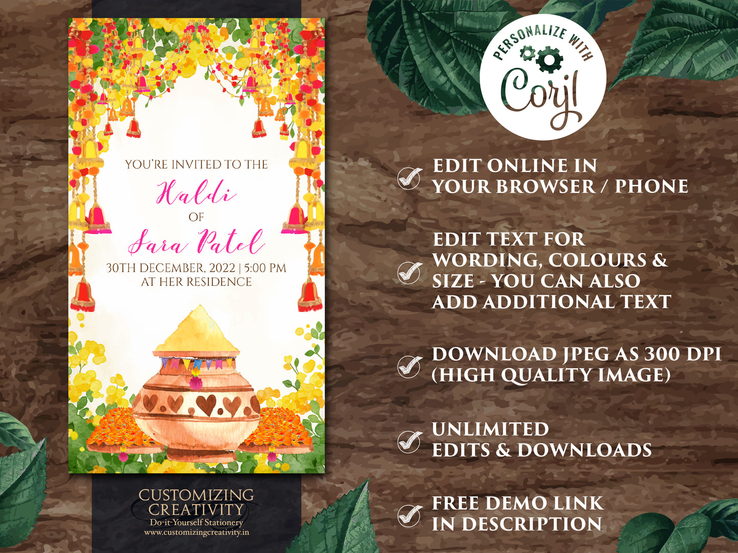 Haldi invitations & Pithi Invites, Holud invitation as Maiyan invites, Holud invites as Pithi cards, Mayoun invitations as Pithi invitations