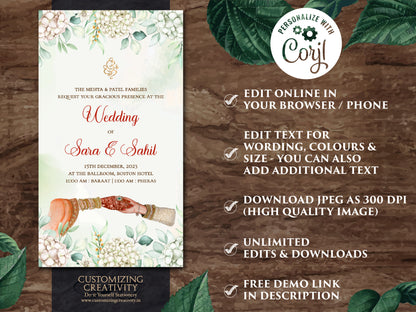 Digital Indian Wedding invites & Digital Hindu wedding invitations, Digital Indian Wedding cards as Digital Indian Wedding invitations Hindu